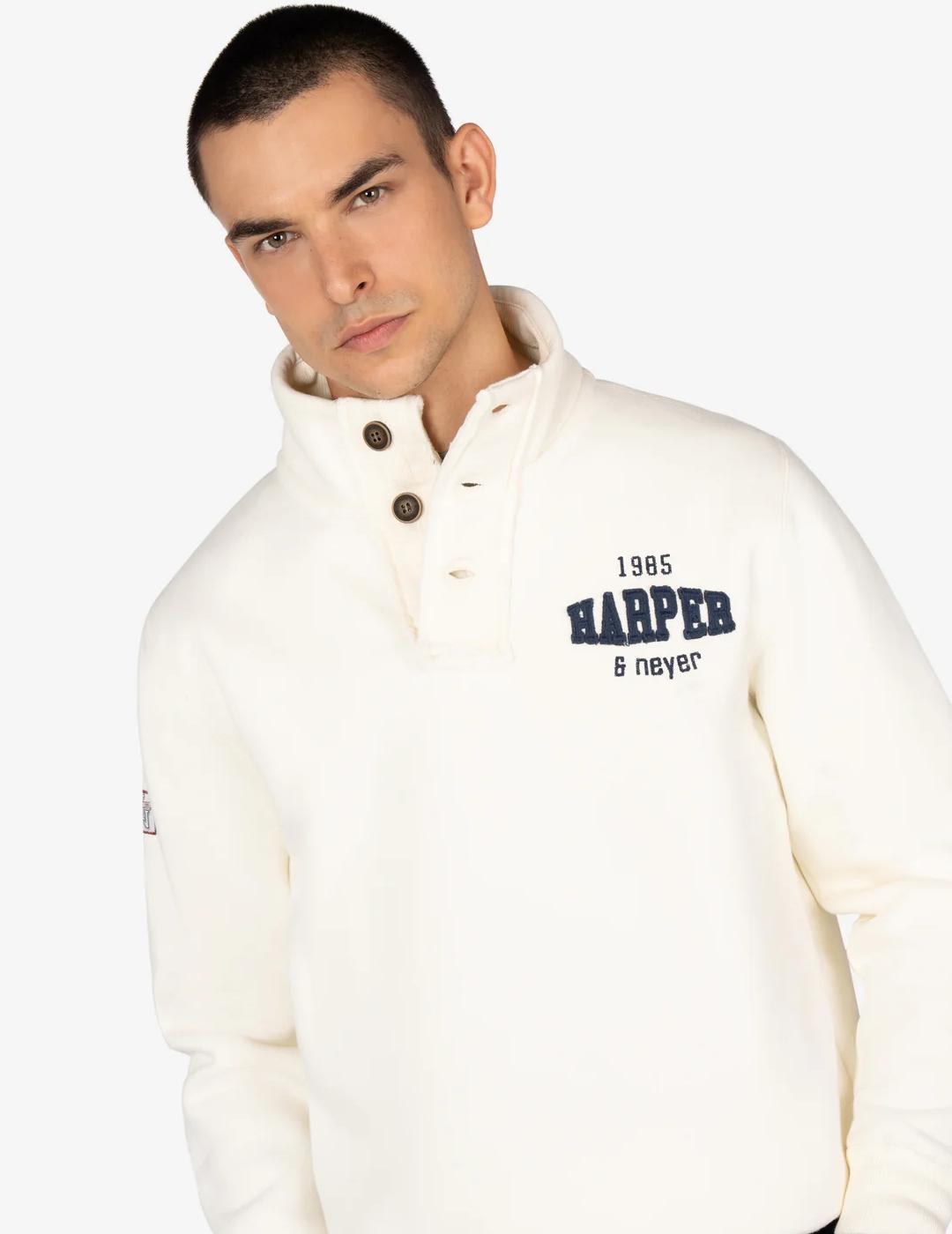 HARPER SUDADERA ZIP RAVENS RAW