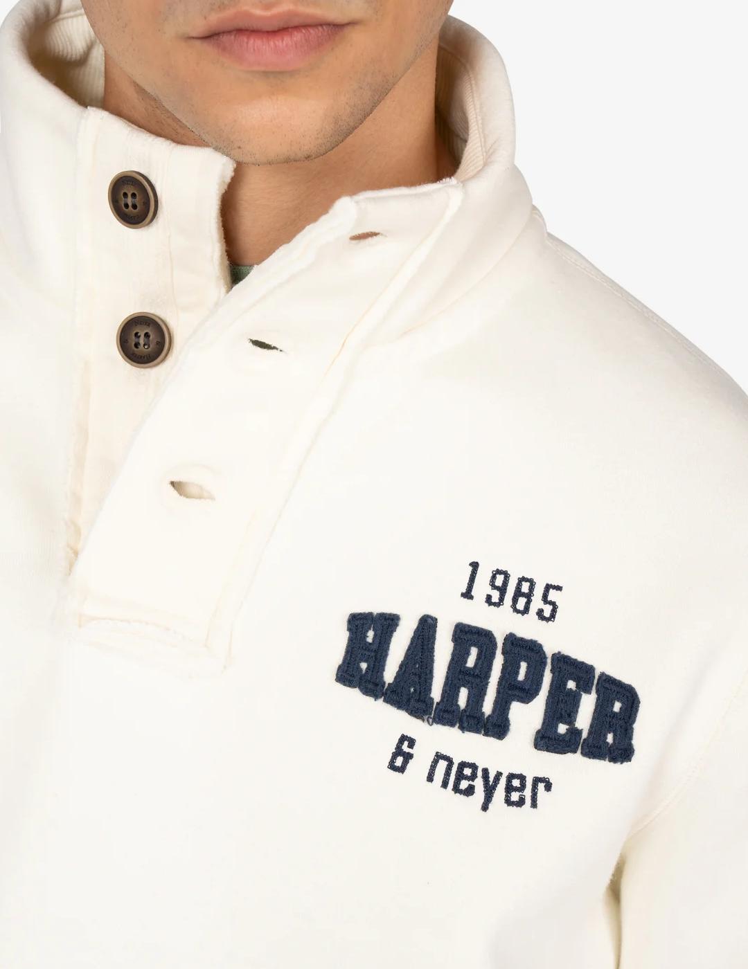 HARPER SUDADERA ZIP RAVENS RAW