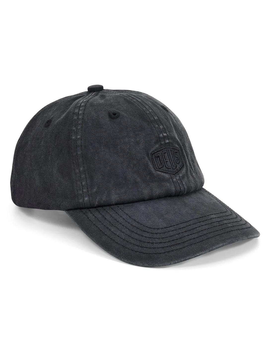 DEUS GORRA NEGRA SHIELD GARMENT DYED