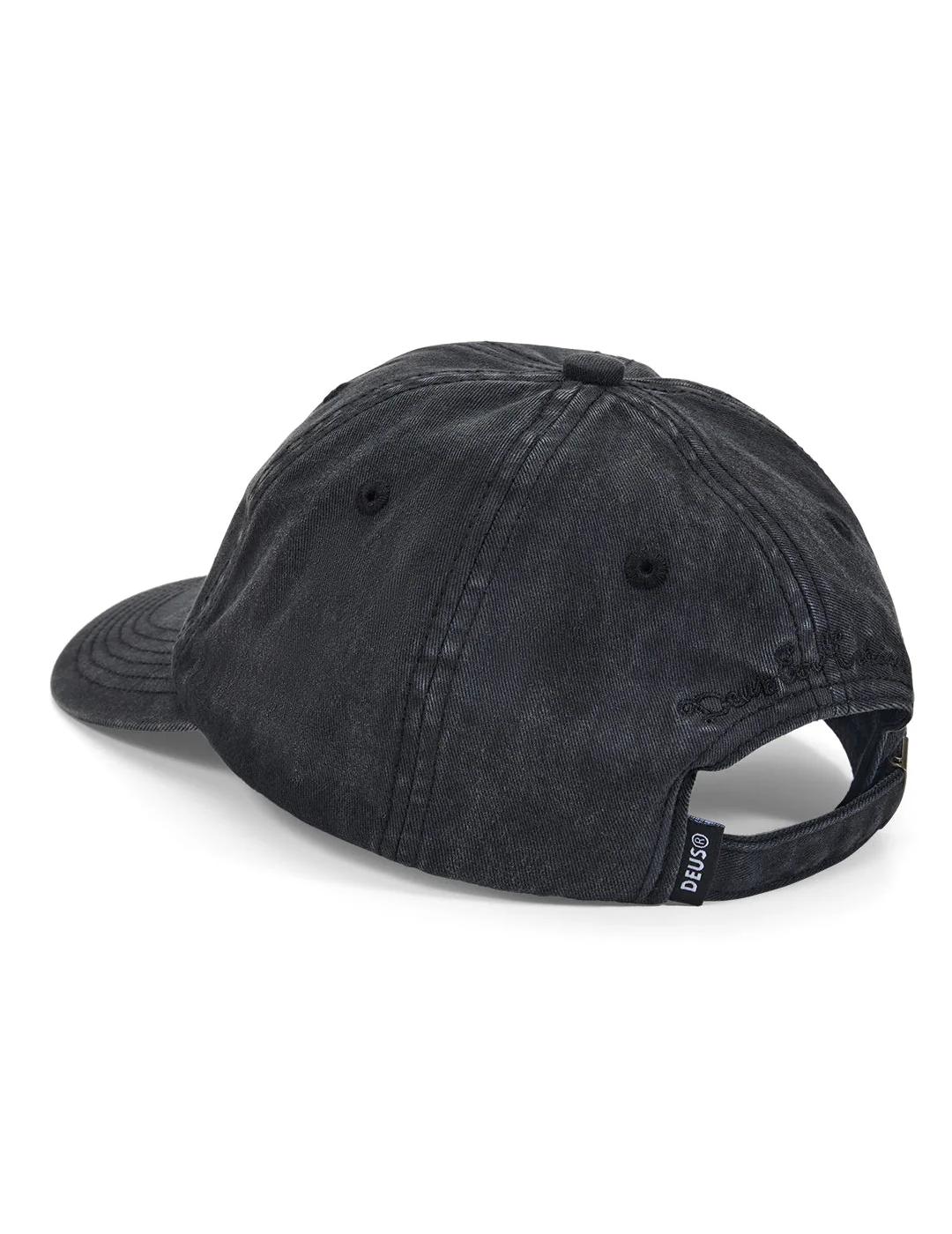 DEUS GORRA NEGRA SHIELD GARMENT DYED
