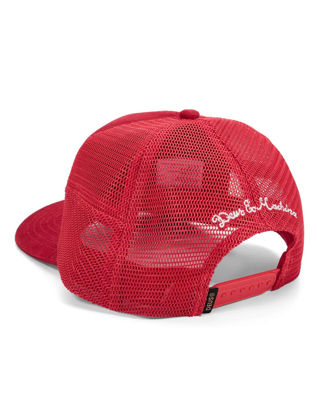 DEUS GORRA ROJA PILL CORD TRUCKER