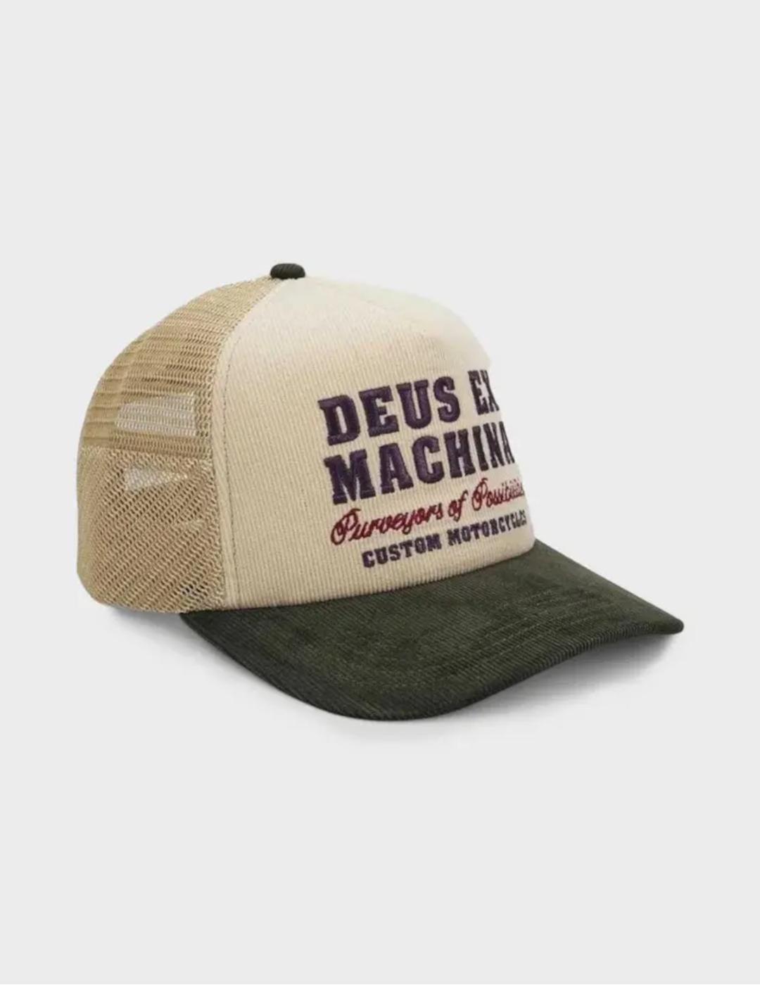 DEUS GORRA BEIGE GUMSHOE CORD TRUCKER