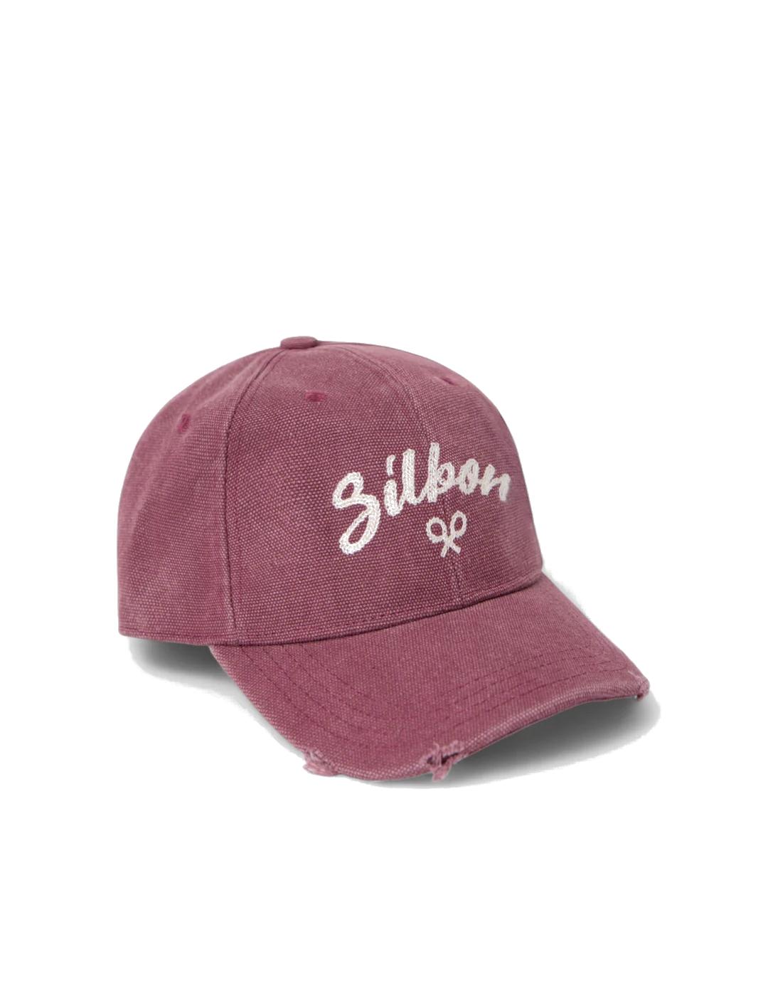SILBON GORRA BURDEOS DESGASTADA