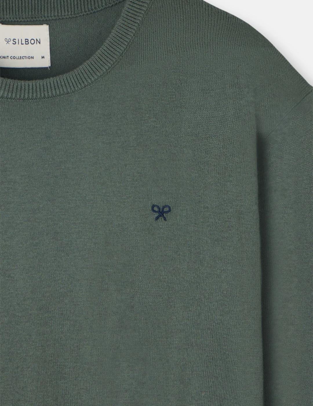 SILBON JERSEY VERDE CUELLO REDONDO