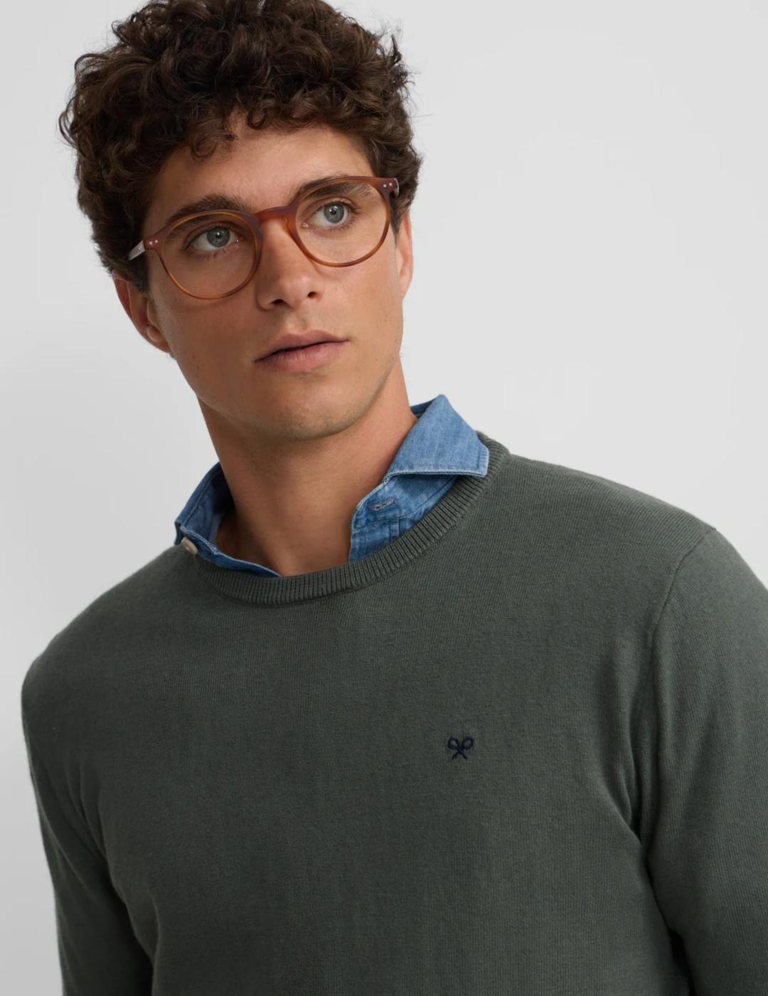 SILBON JERSEY VERDE CUELLO REDONDO