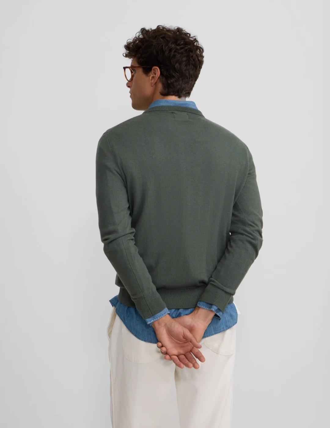 SILBON JERSEY VERDE CUELLO REDONDO