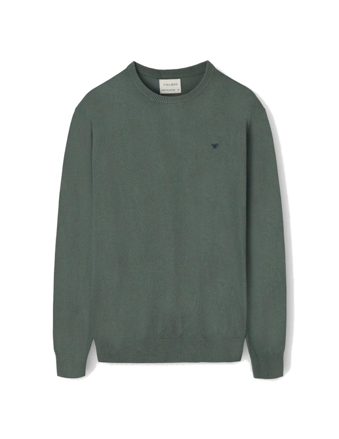 SILBON JERSEY VERDE CUELLO REDONDO
