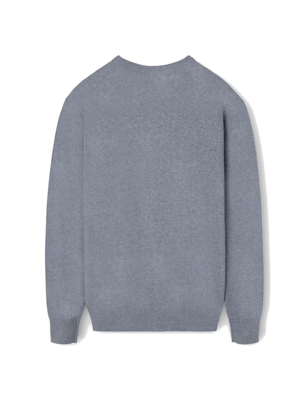 SILBON JERSEY GRIS CUELLO REDONDO