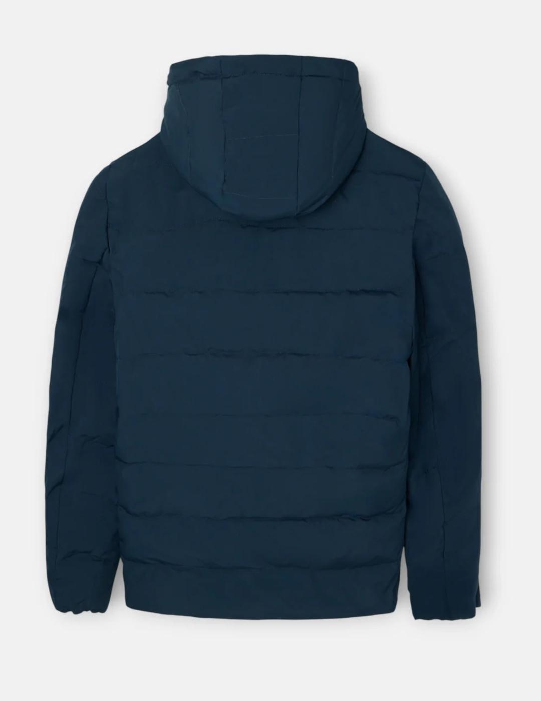 SILBON ABRIGO GRIS MARINO REVERSIBLE