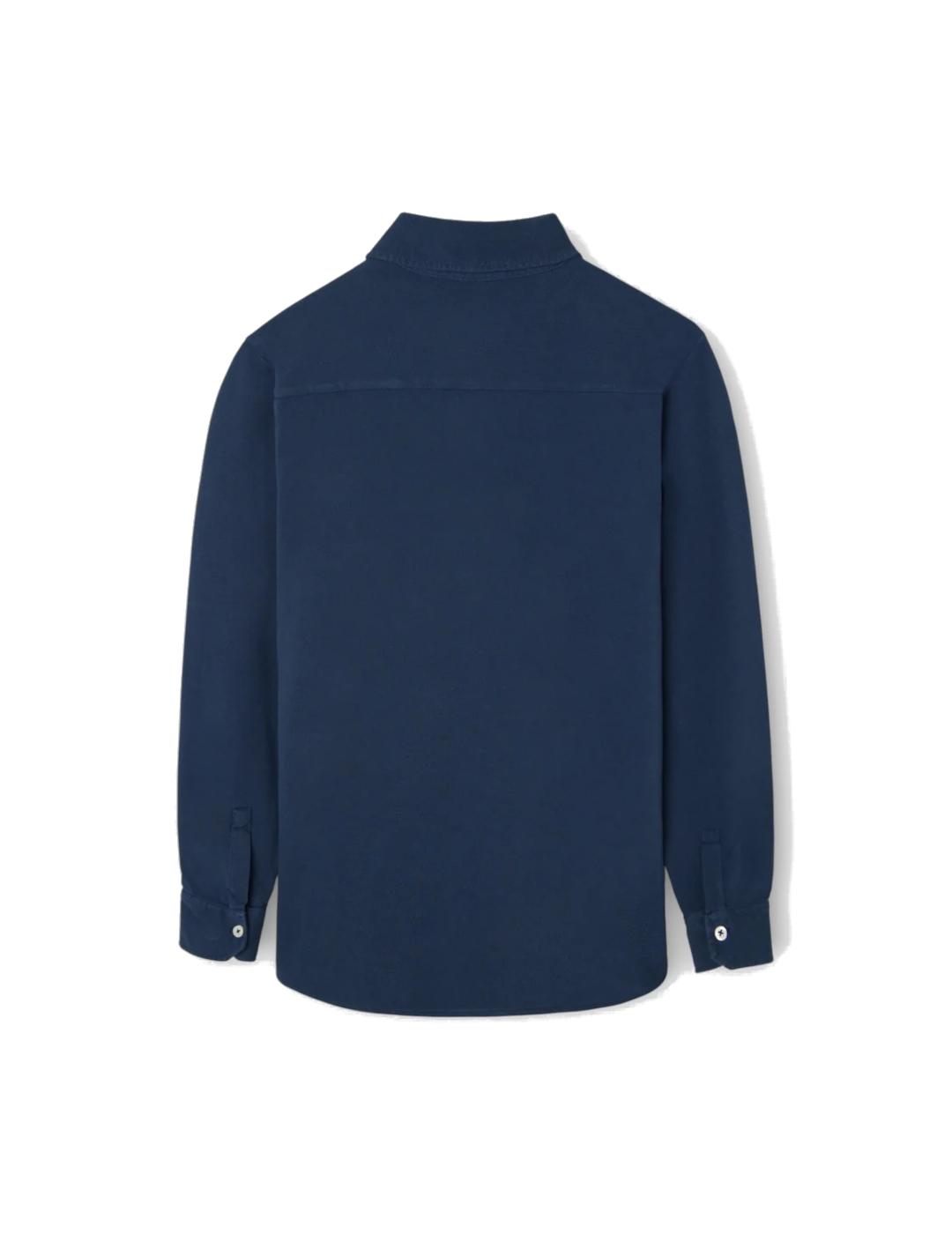 SILBON POLO MARINO MANGA LARGA