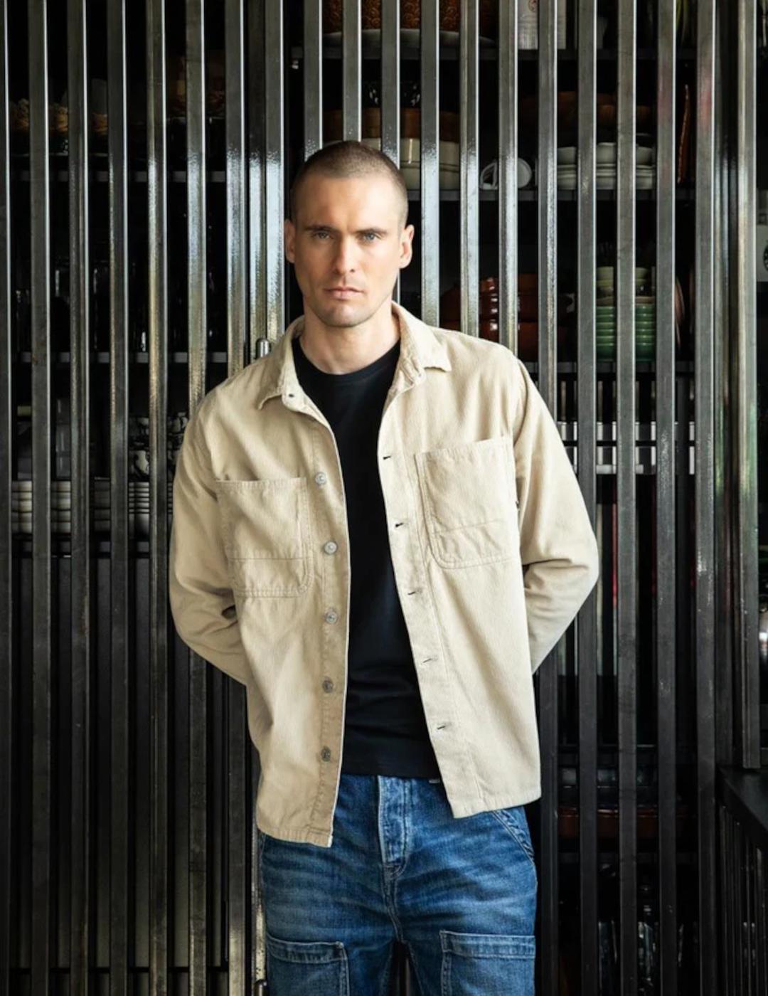 LE TEMPS CAMISA PANA BEIGE