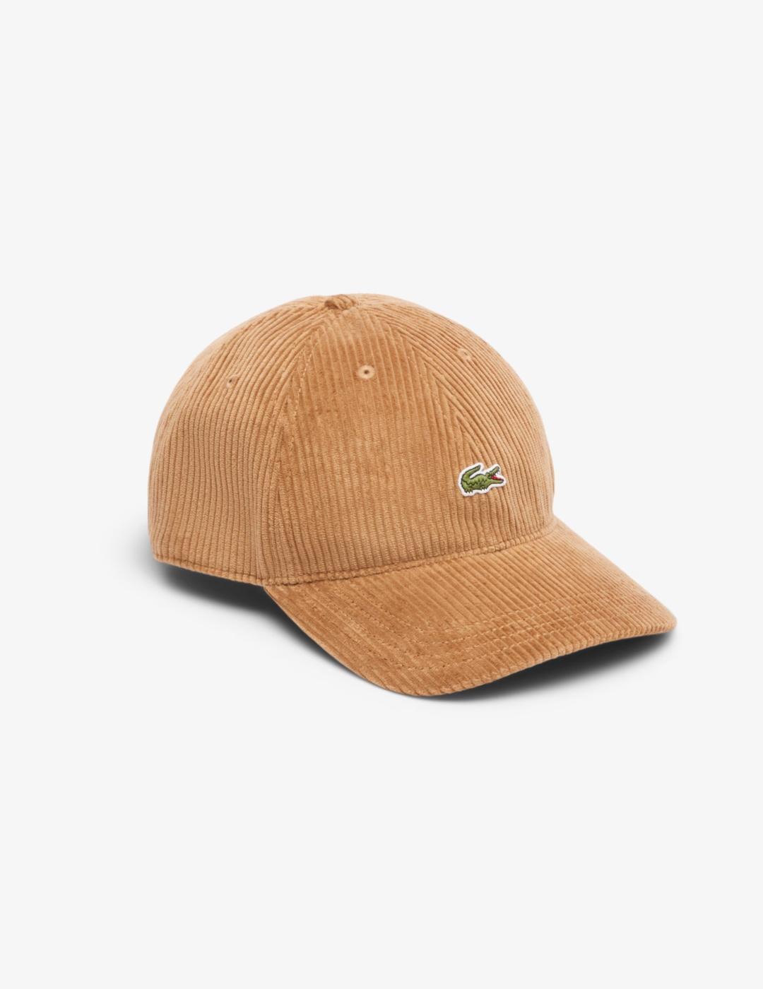 LACOSTE GORRA CAMEL PANA