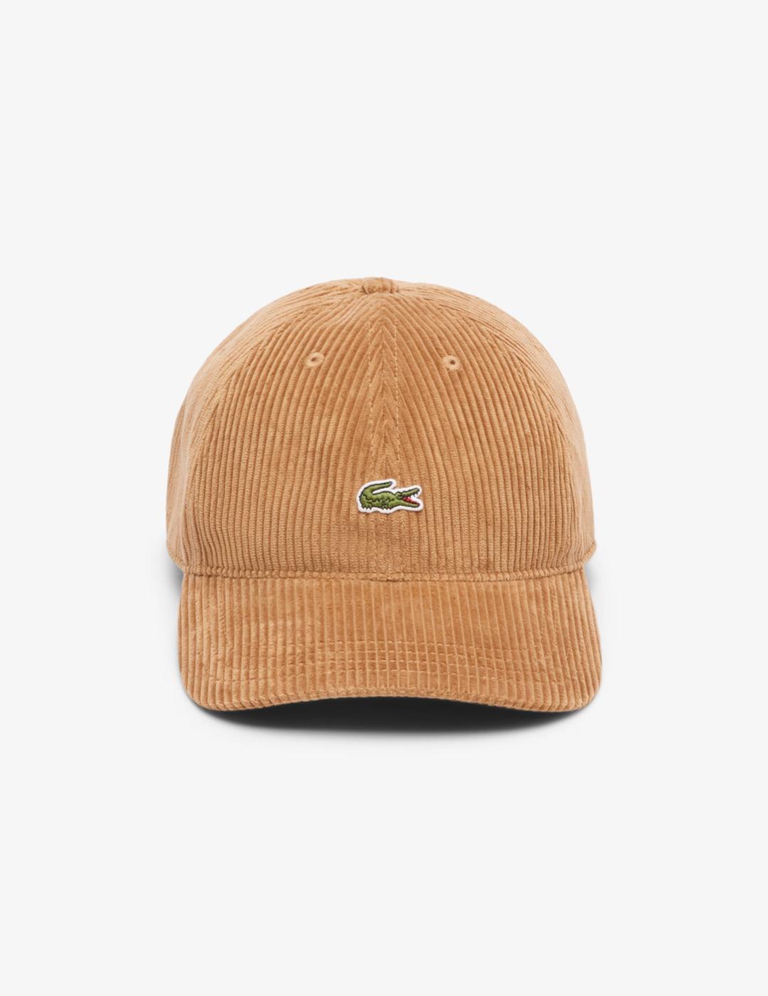 LACOSTE GORRA CAMEL PANA