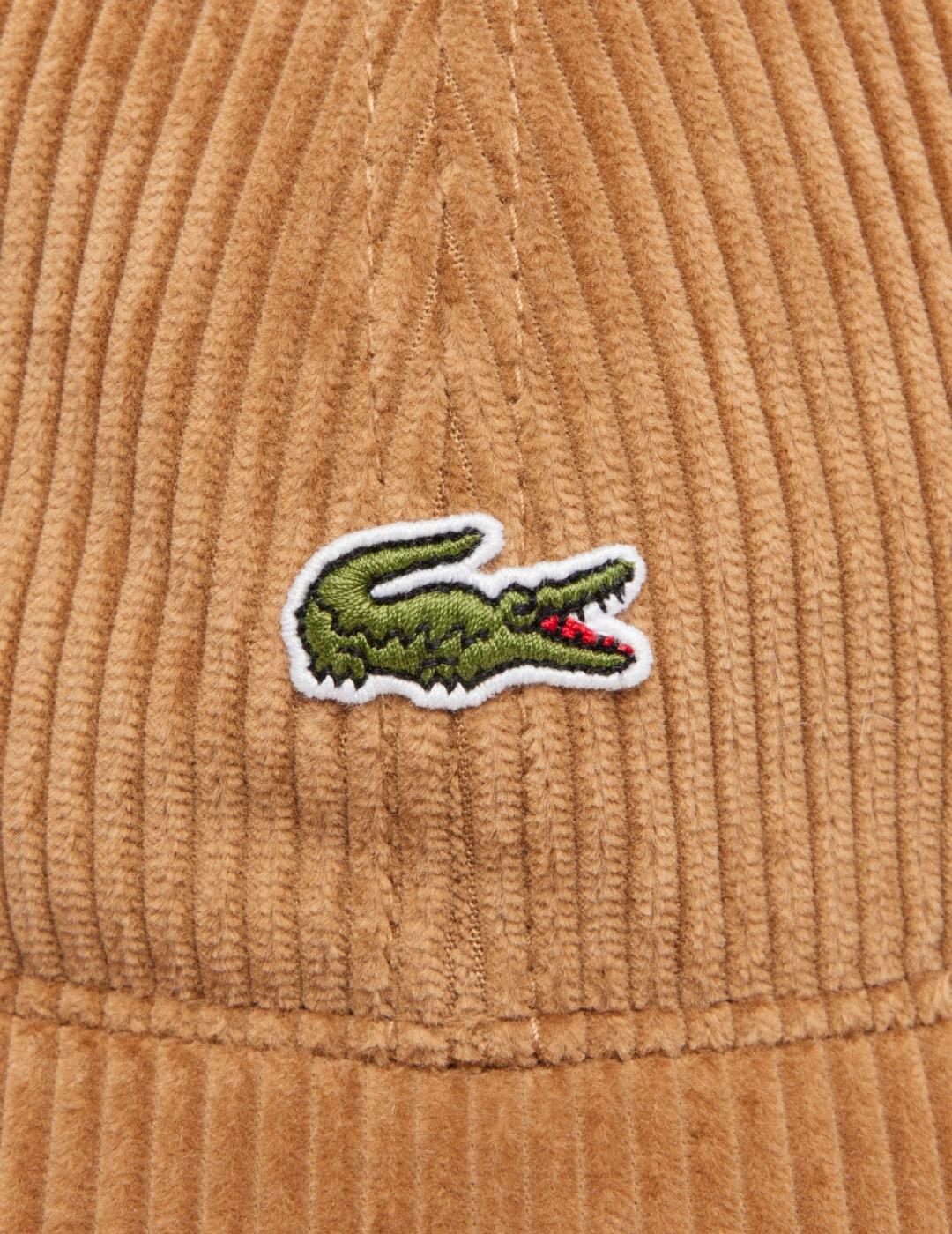 LACOSTE GORRA CAMEL PANA