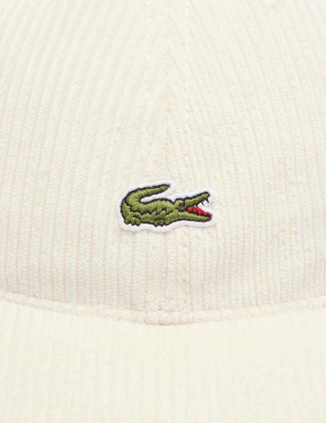 LACOSTE GORRA BEIGE PANA