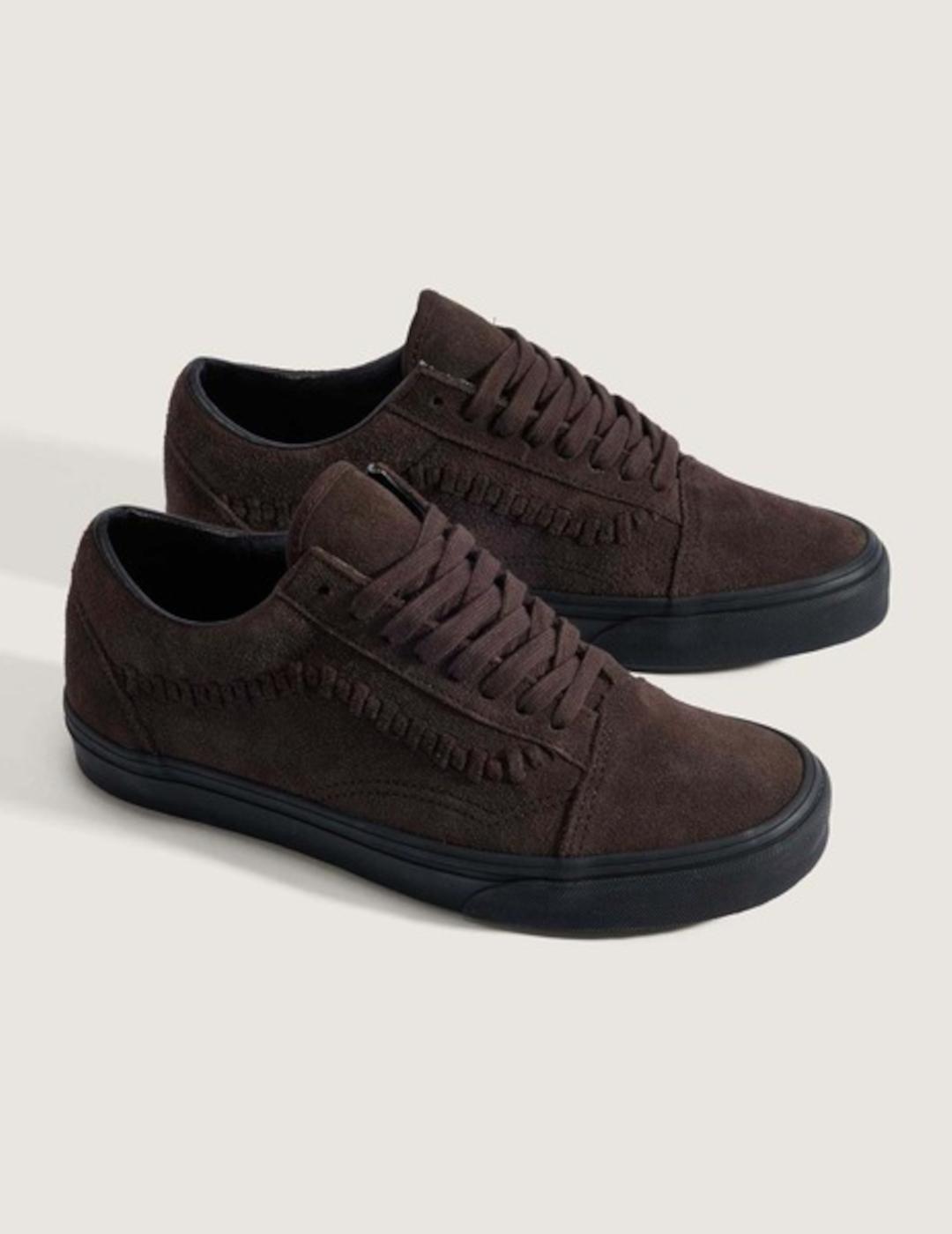 VANS OLD SKOOL CRAFTED STRIPE BROWN BLACK