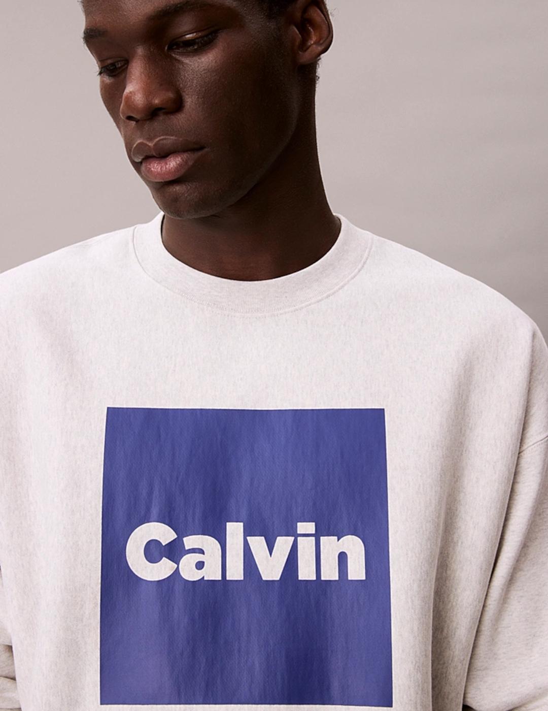 CALVIN KLEIN SUDADERA GRIS PREMIUM