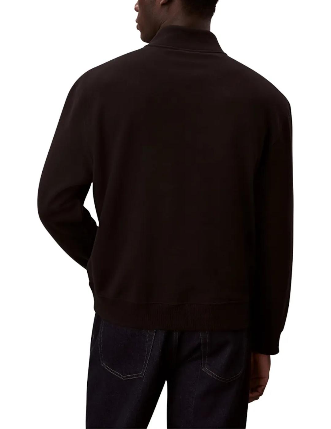 CALVIN KLEIN SUDADERA NEGRA 1/4 ZIP