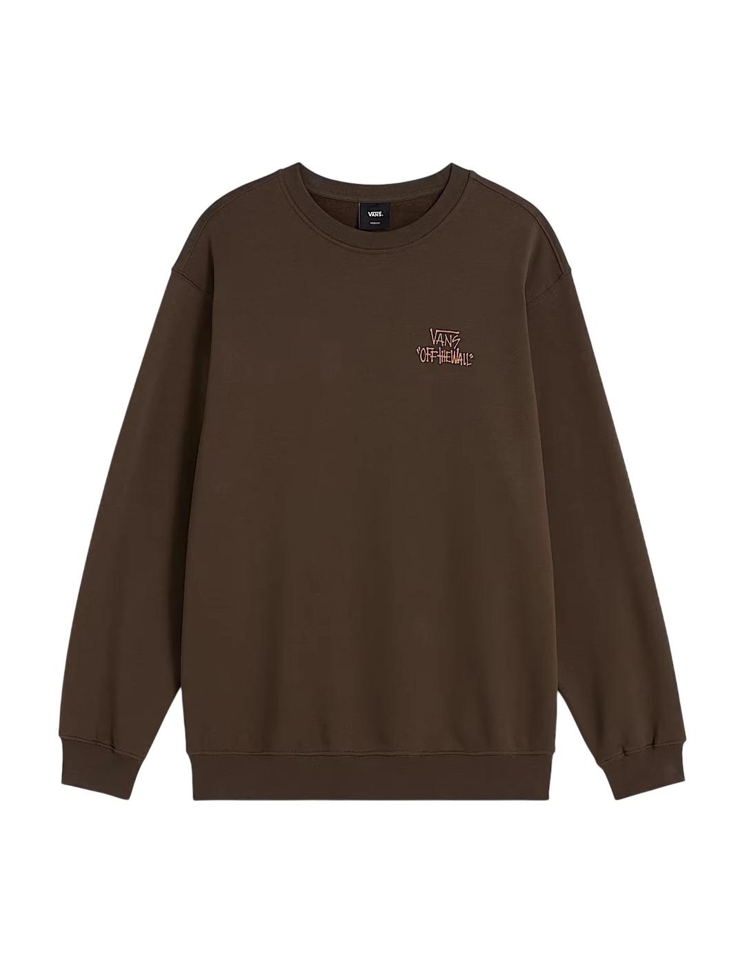 VANS SUDADERA STOMPER MARRÓN