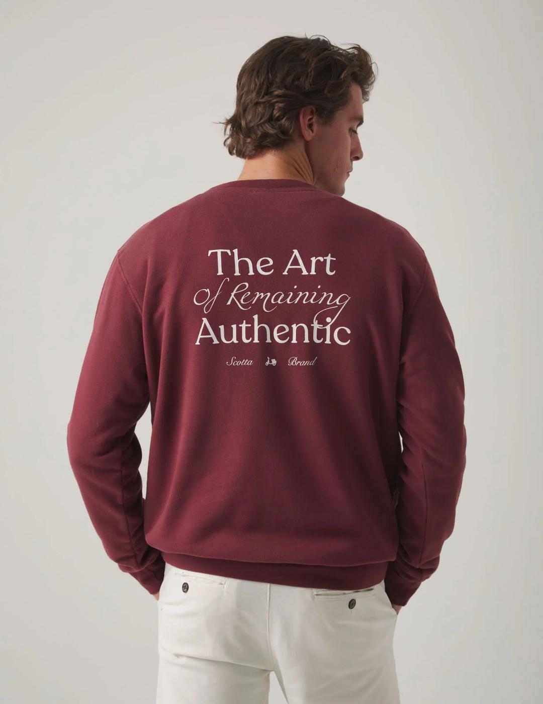 SCOTTA SUDADERA BURDEOS
