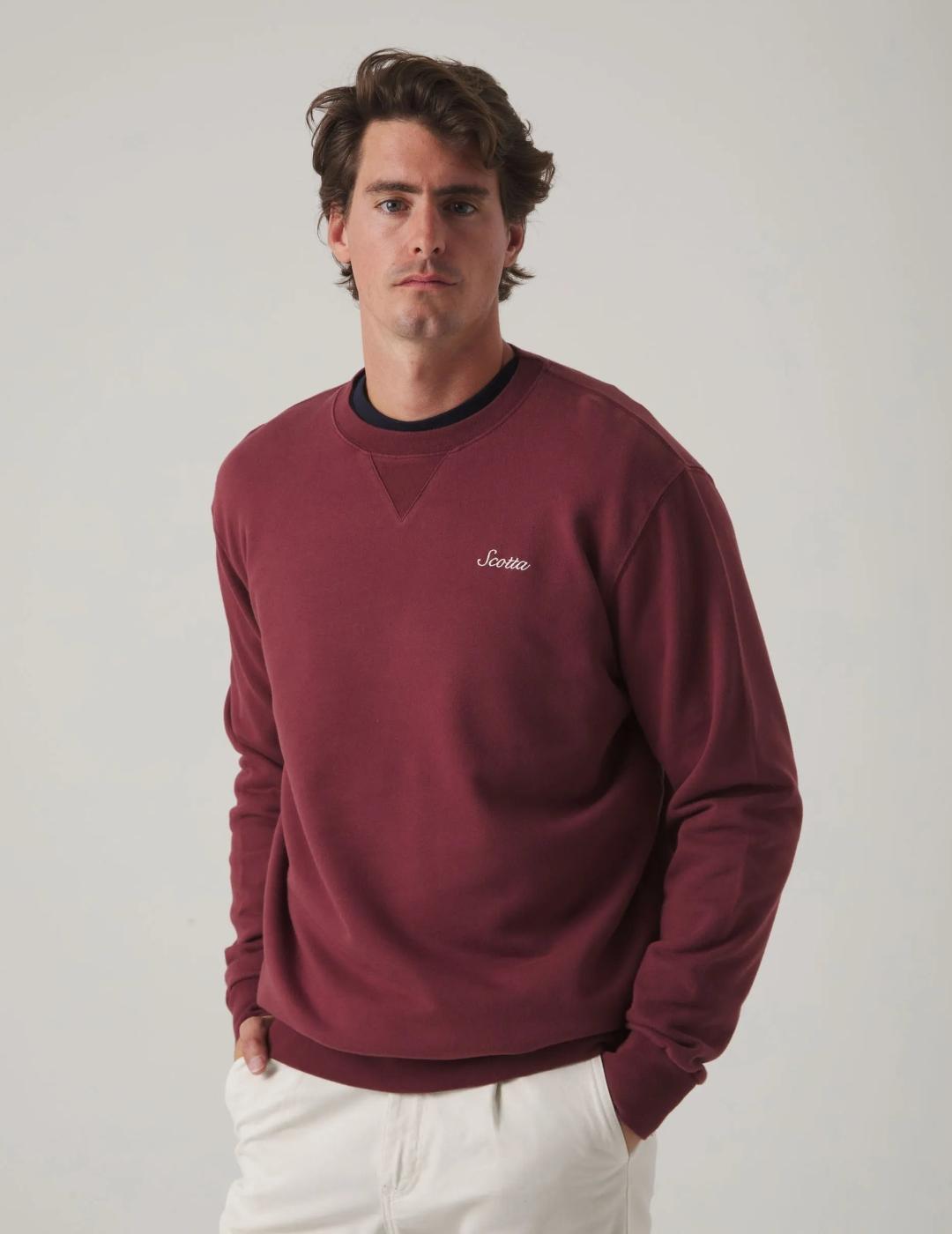 SCOTTA SUDADERA BURDEOS