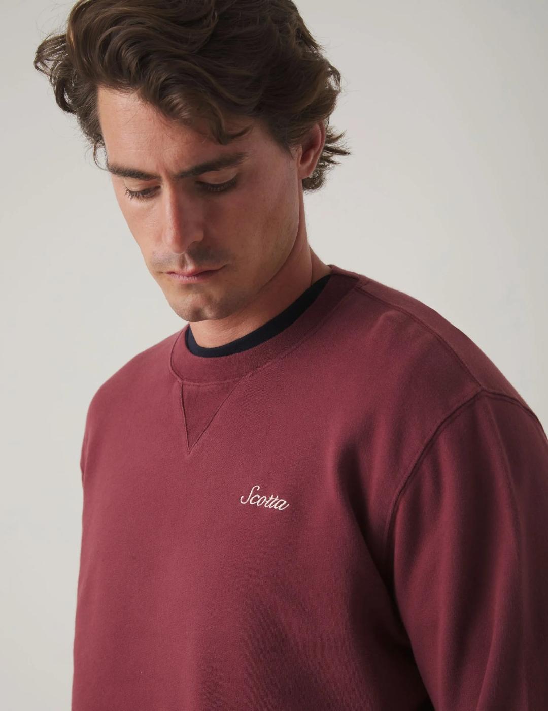 SCOTTA SUDADERA BURDEOS