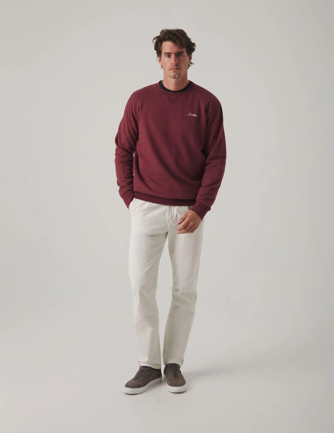 SCOTTA SUDADERA BURDEOS