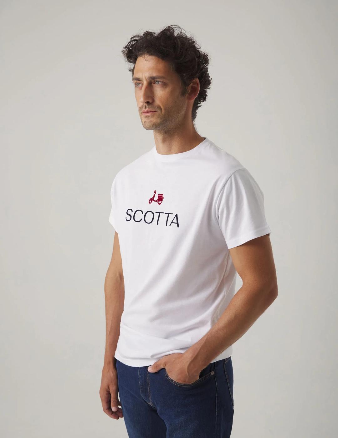 SCOTTA CAMISETA BLANCA LOGO