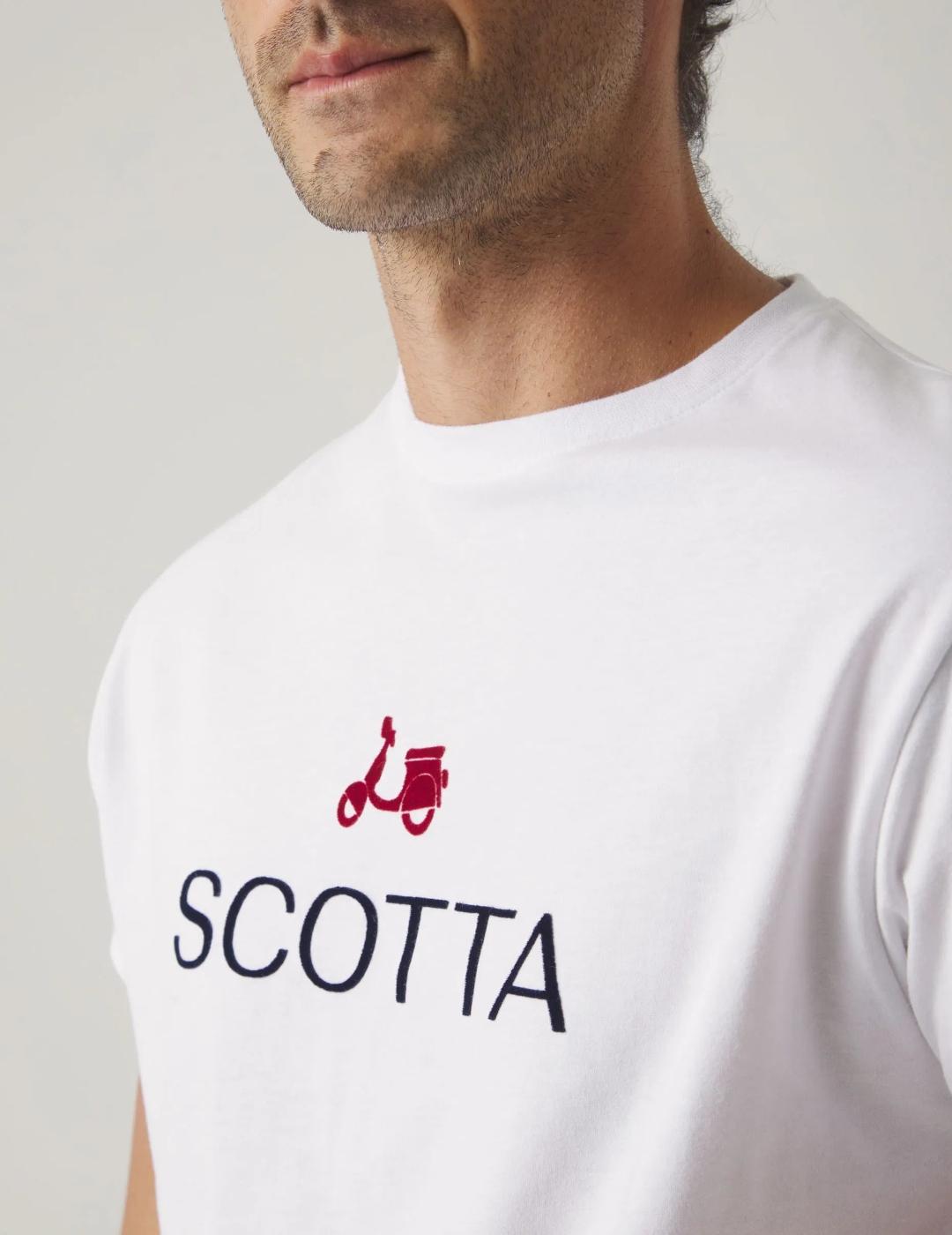 SCOTTA CAMISETA BLANCA LOGO