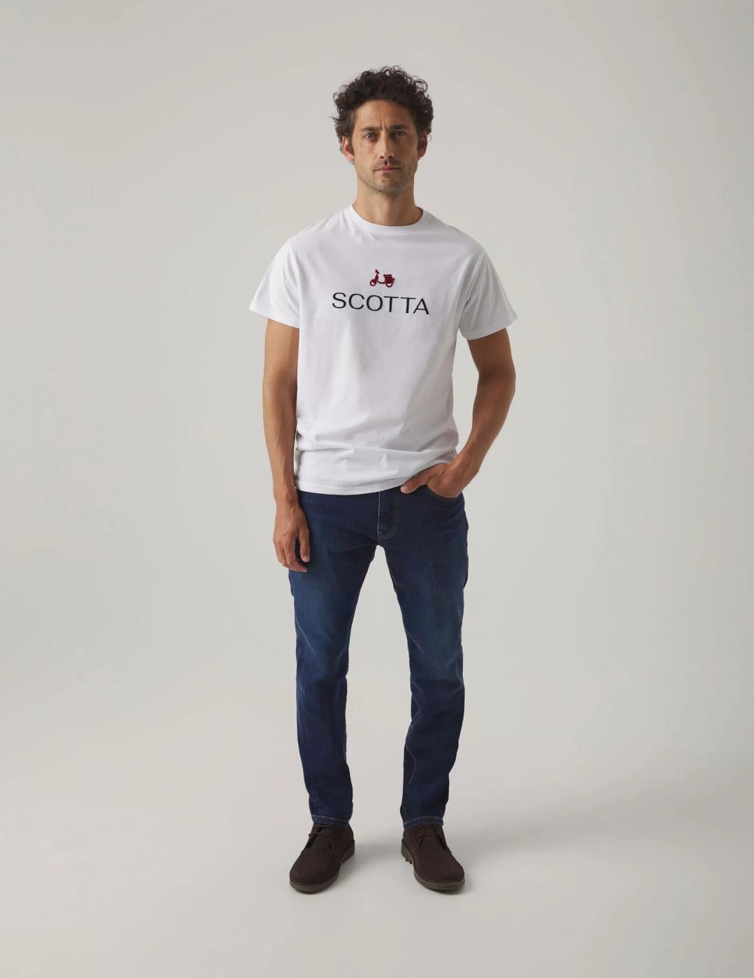 SCOTTA CAMISETA BLANCA LOGO