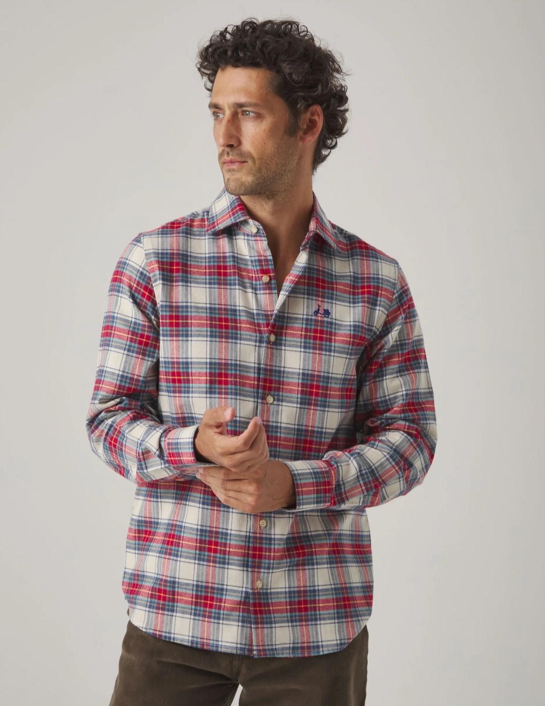 SCOTTA CAMISA TARTÁN CRUDO