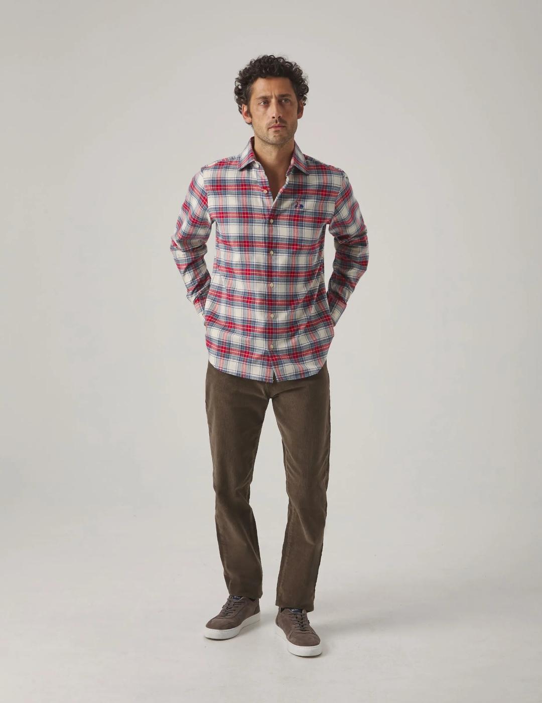 SCOTTA CAMISA TARTÁN CRUDO