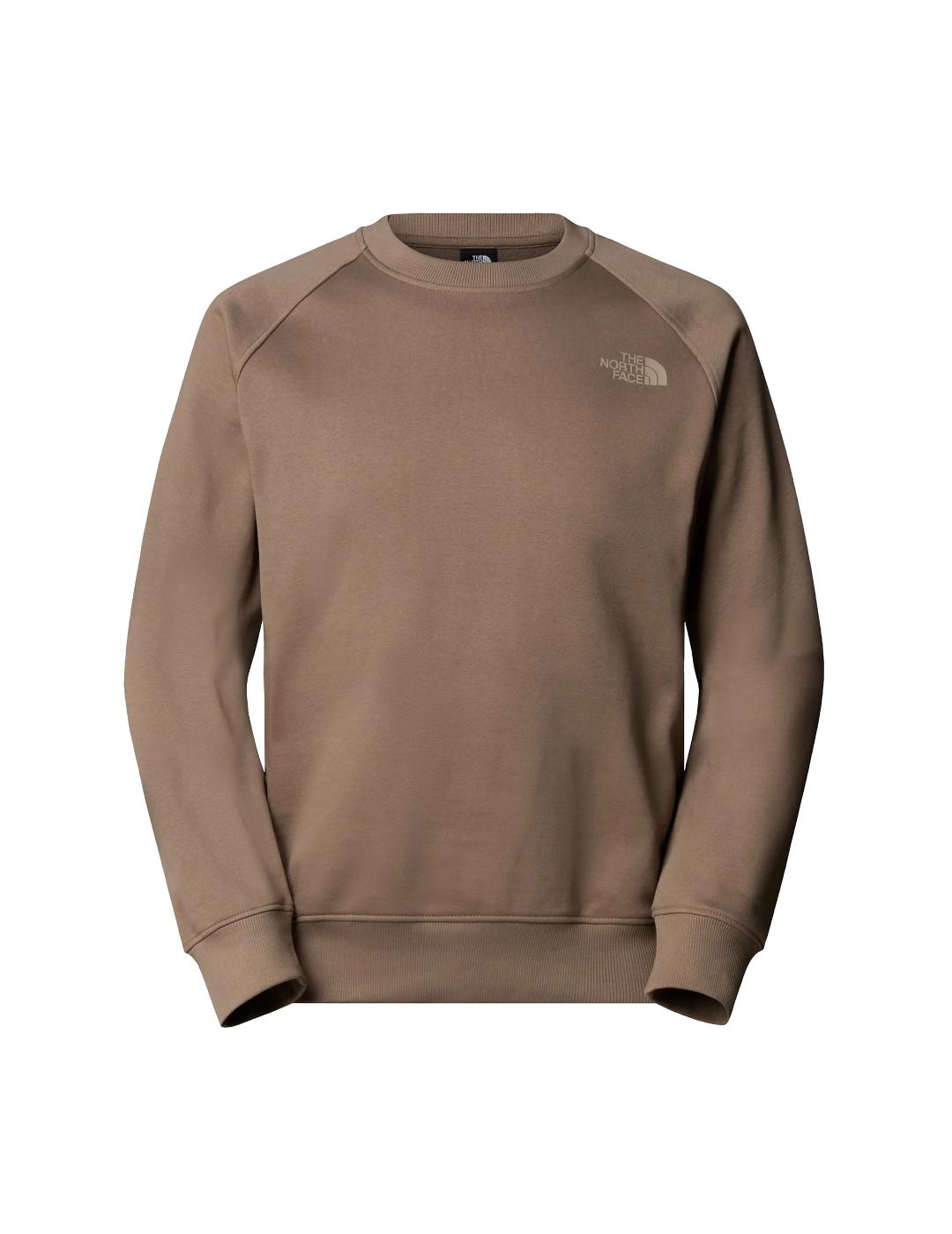 NORTH FACE SUDADERA TAUPE RANGLAN BOX NSE