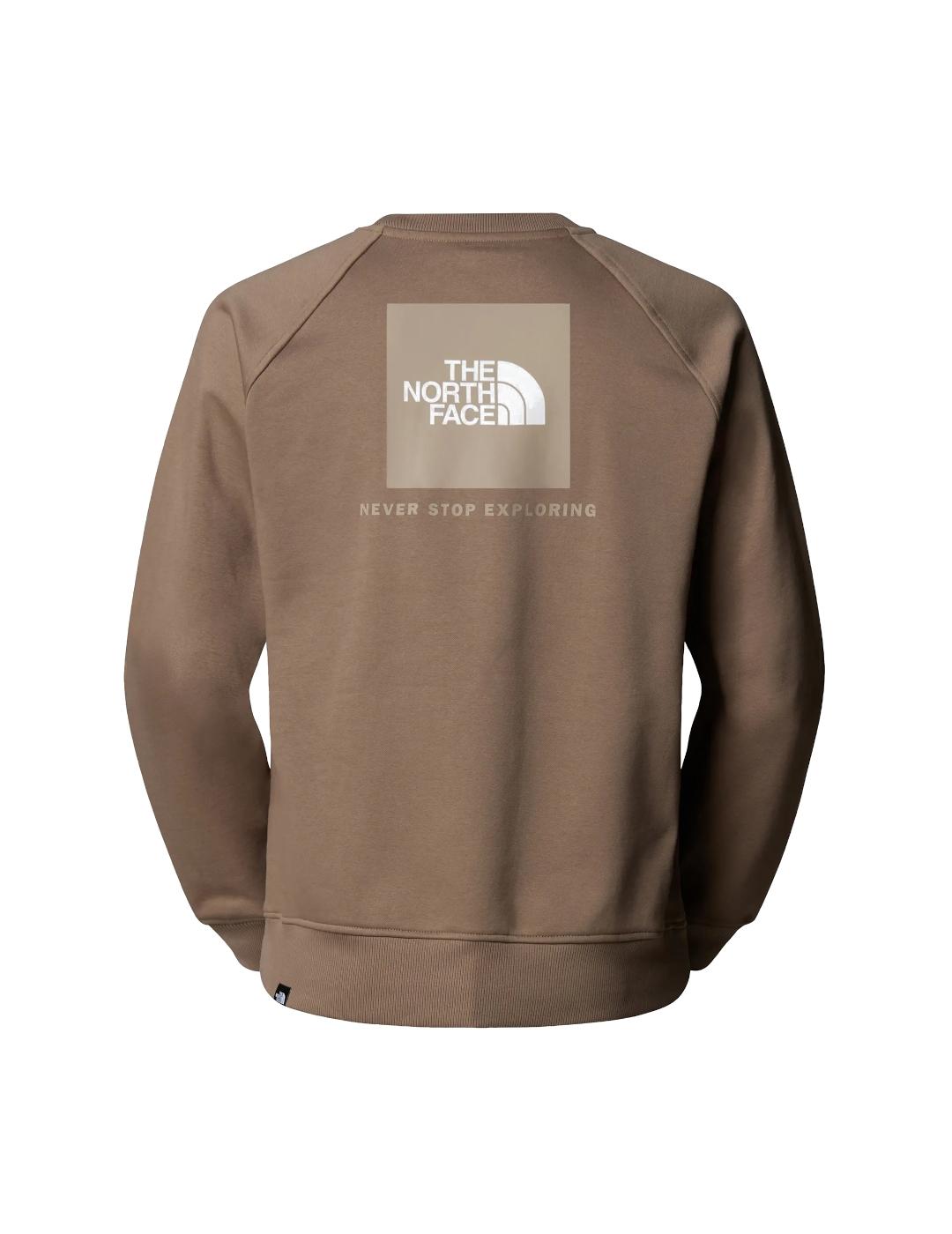 NORTH FACE SUDADERA TAUPE RANGLAN BOX NSE