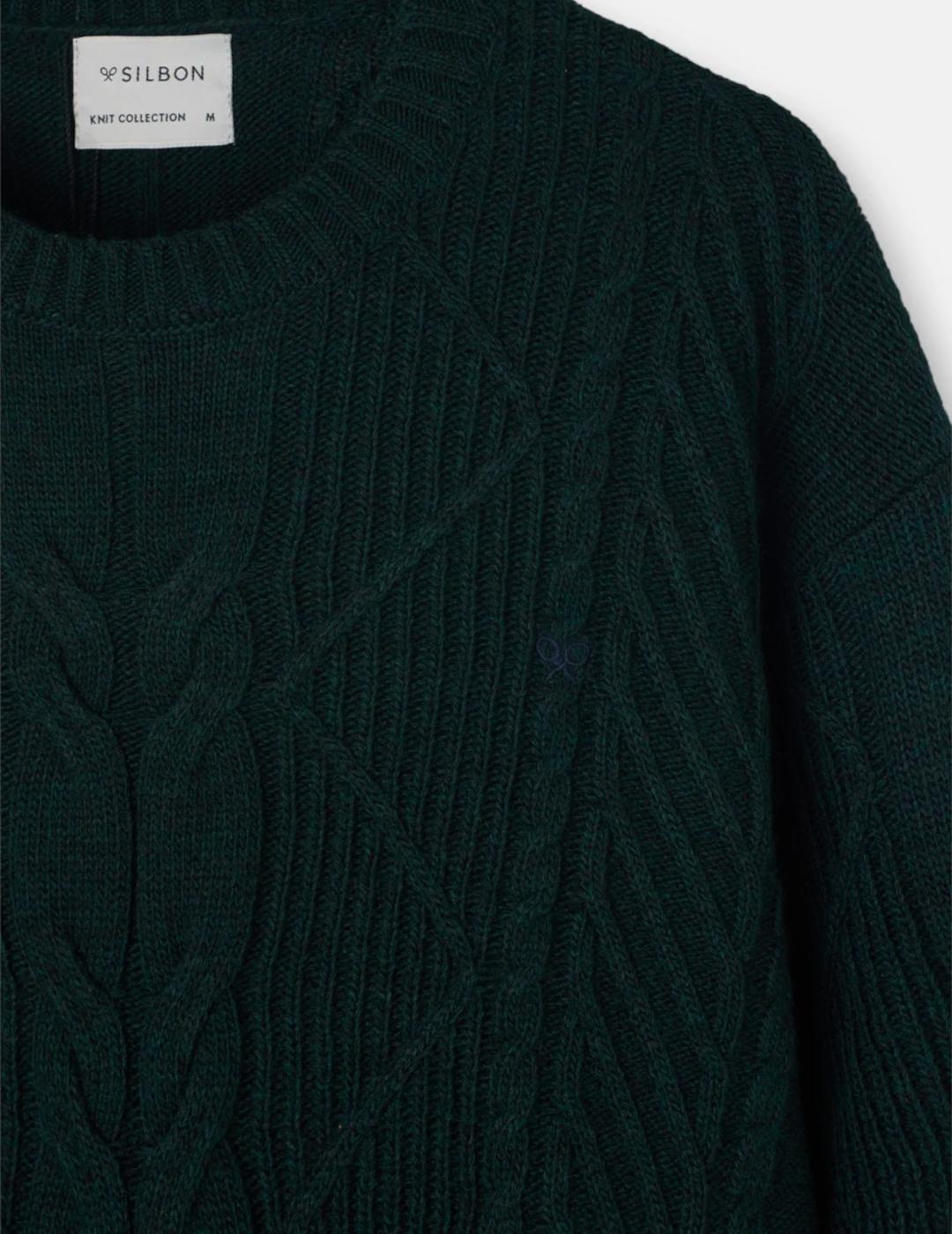 SILBON JERSEY OCHOS VERDE BOTELLA