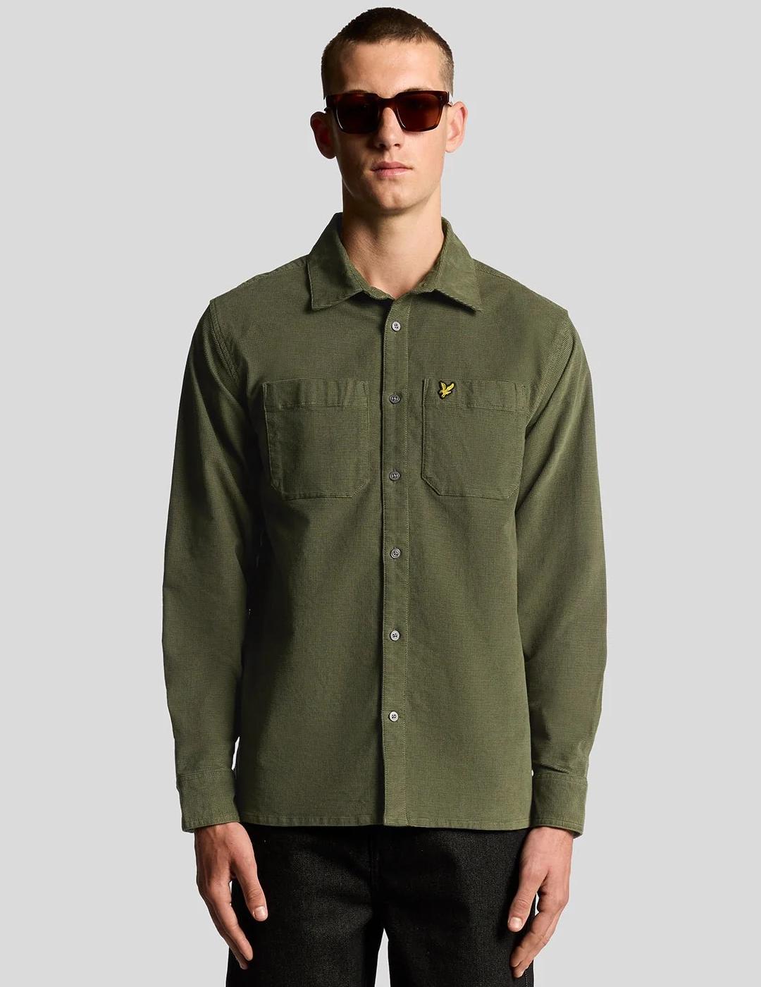 LYLE&SCOTT CAMISA VERDE NEEDLE CORD