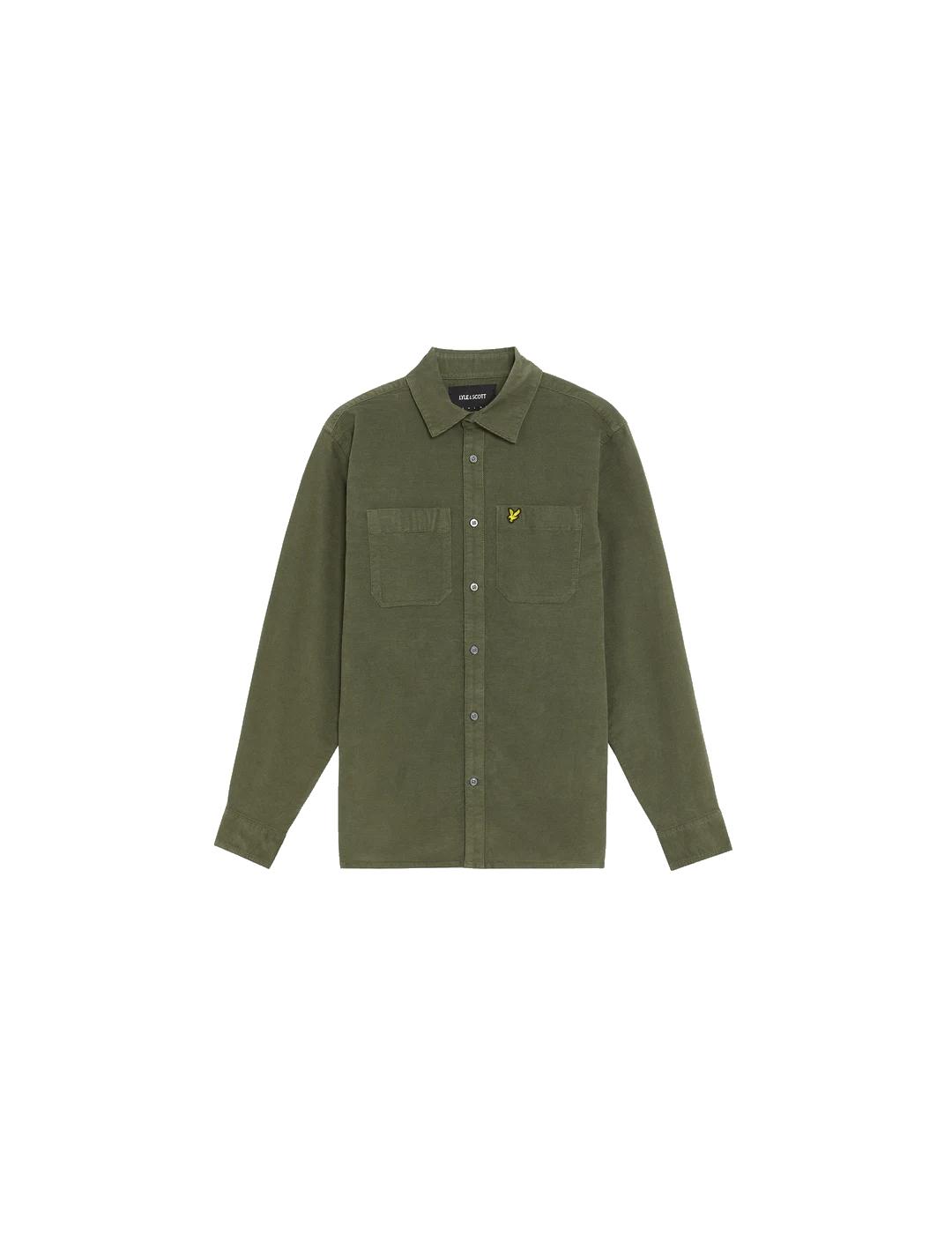 LYLE&SCOTT CAMISA VERDE NEEDLE CORD
