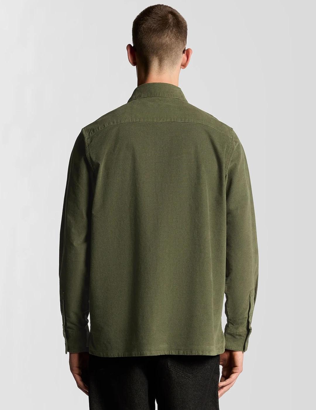 LYLE&SCOTT CAMISA VERDE NEEDLE CORD