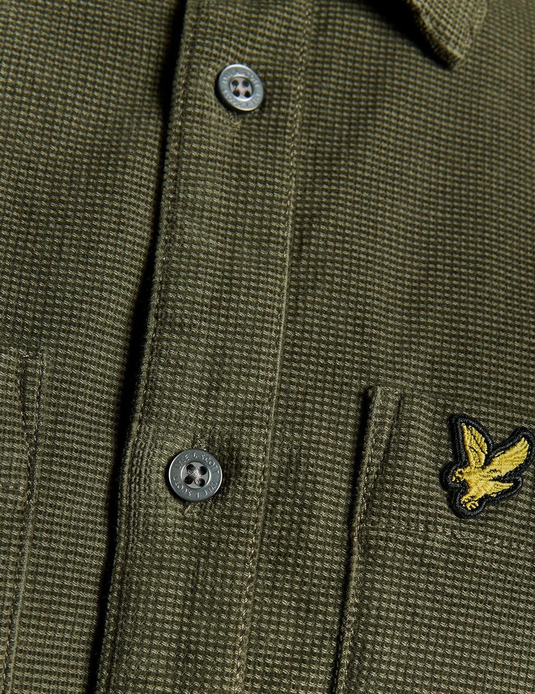 LYLE&SCOTT CAMISA VERDE NEEDLE CORD
