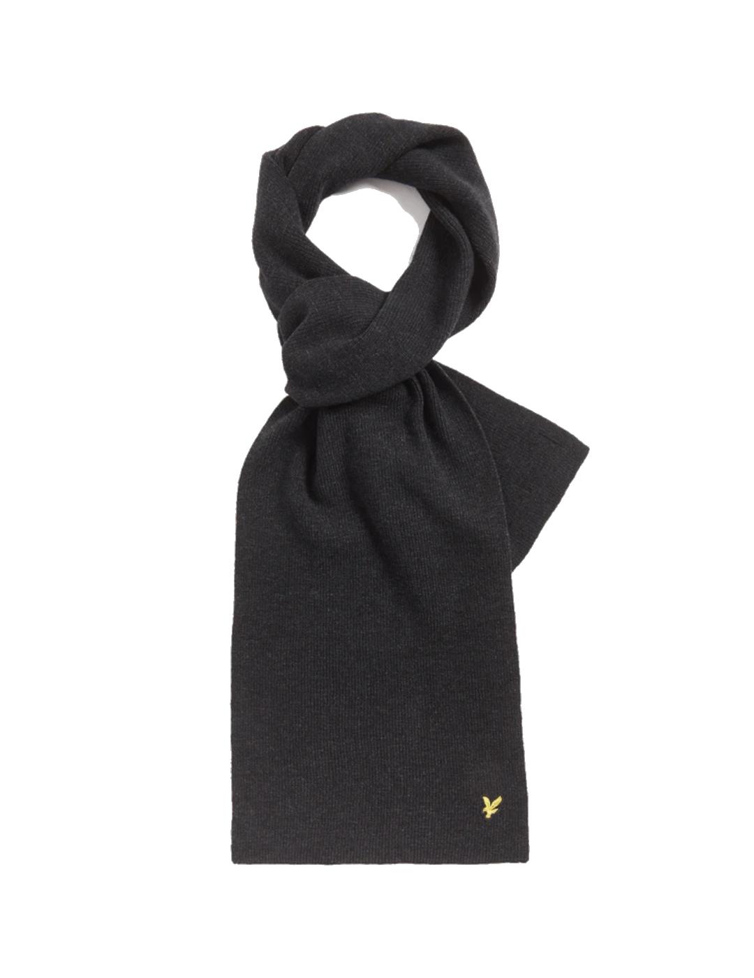 LYLE&SCOTT BUFANDA NEGRO LANA