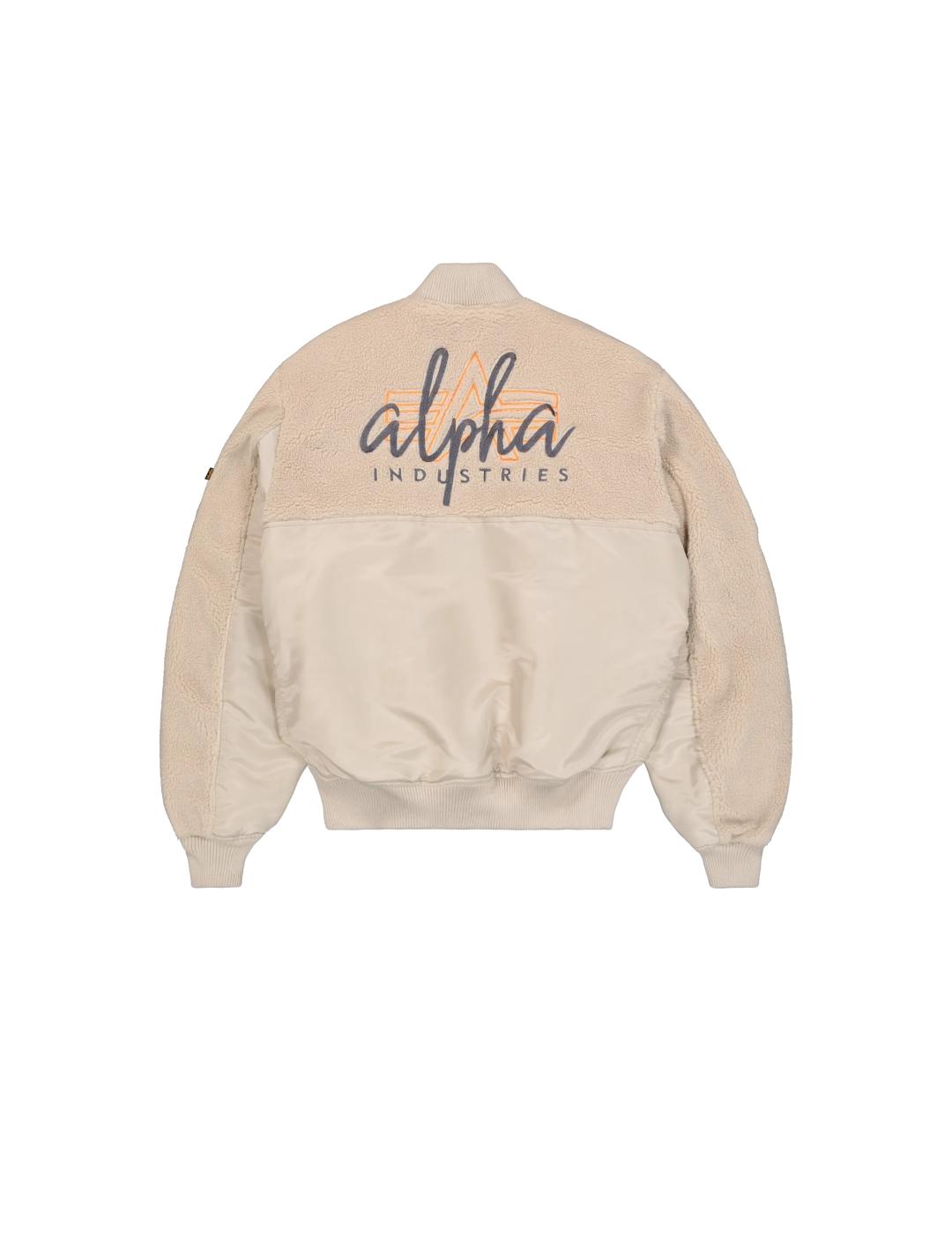 BOMBER ALPHA BEIGE TEDDY