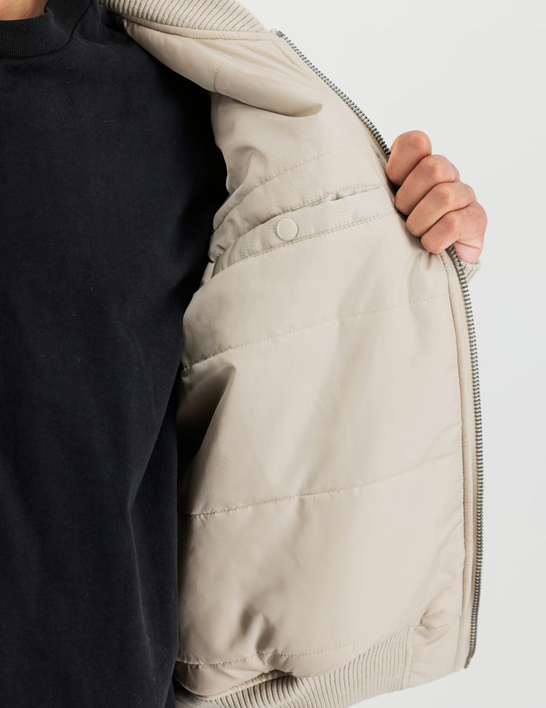 BOMBER ALPHA BEIGE TEDDY