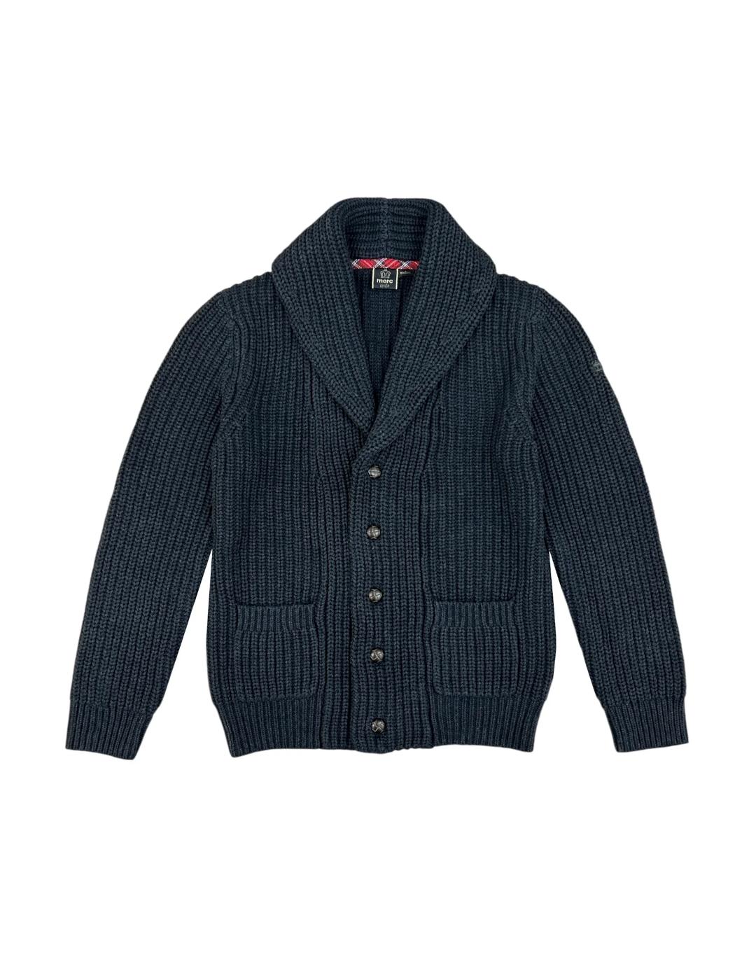 MERC CARDIGAN CHARCOAL CHUNKY