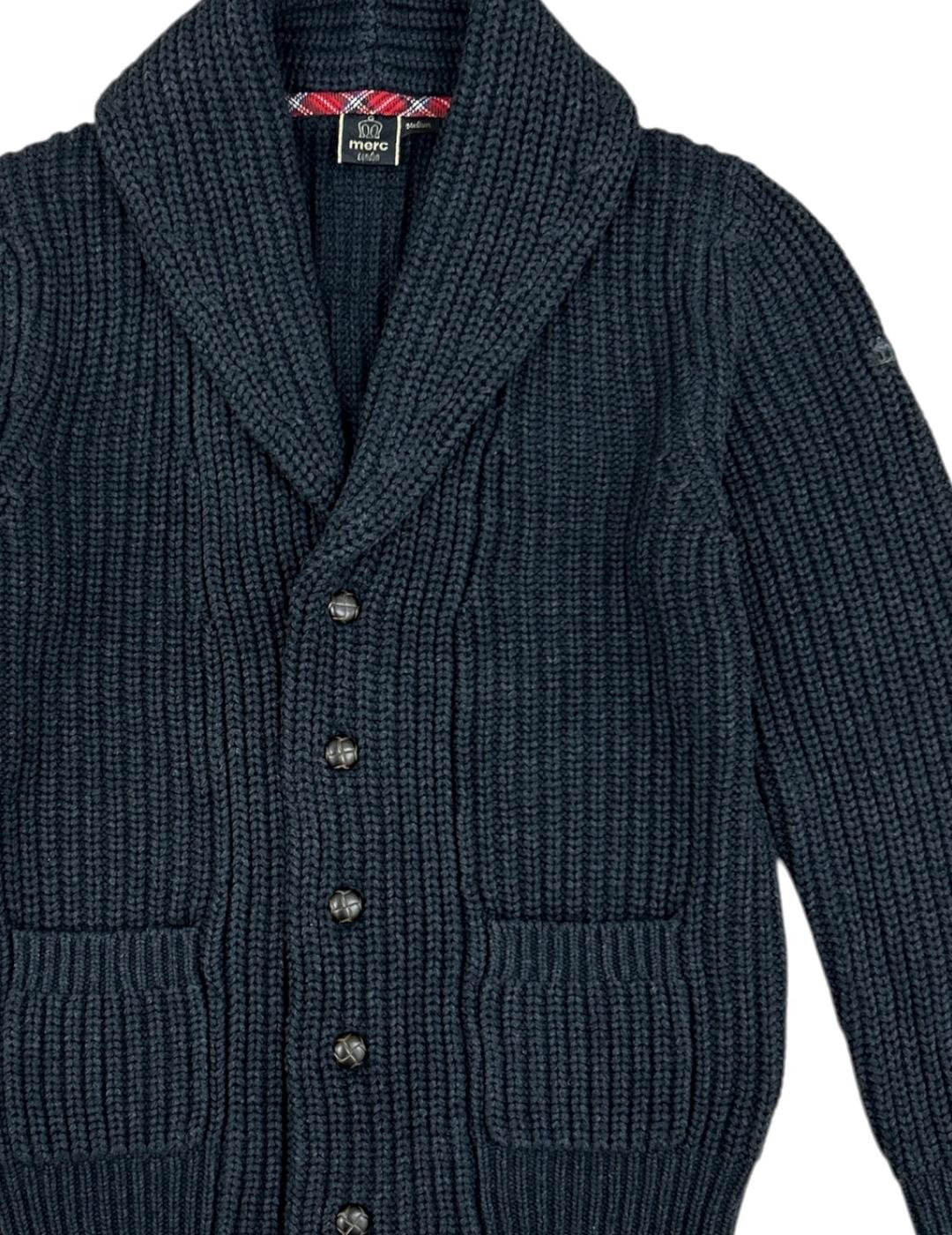 MERC CARDIGAN CHARCOAL CHUNKY