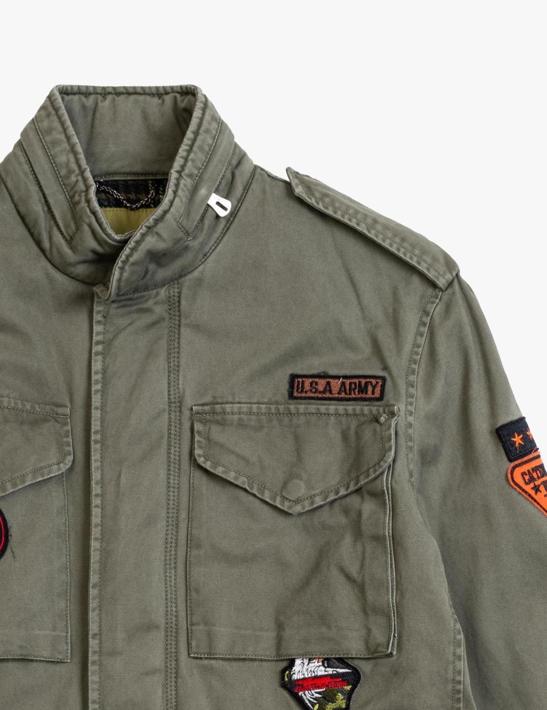 GIANNI CHAQUETA MILITAR PARCHES