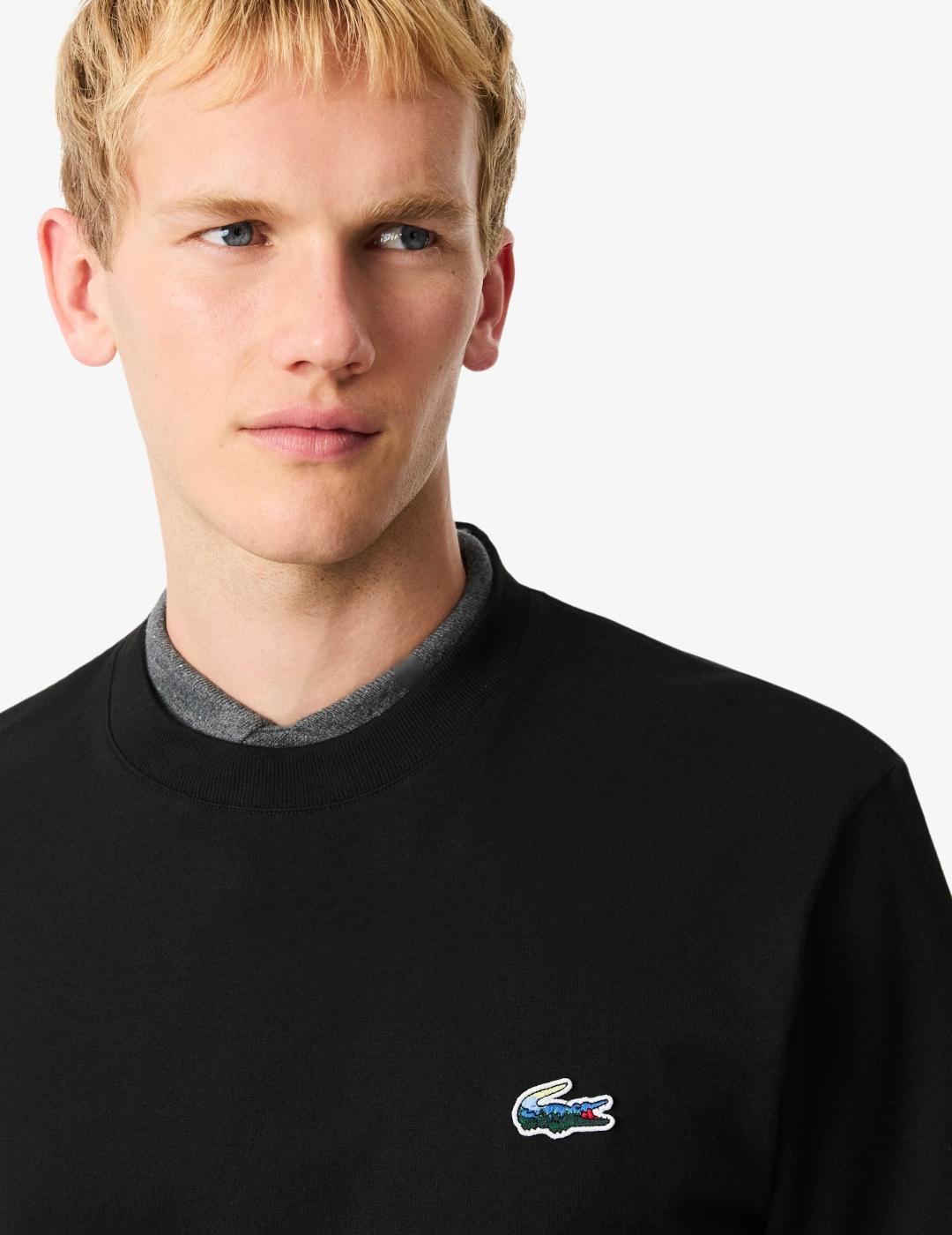 LACOSTE CAMISETA NEGRA LANDSCAPE CLASSIC FIT