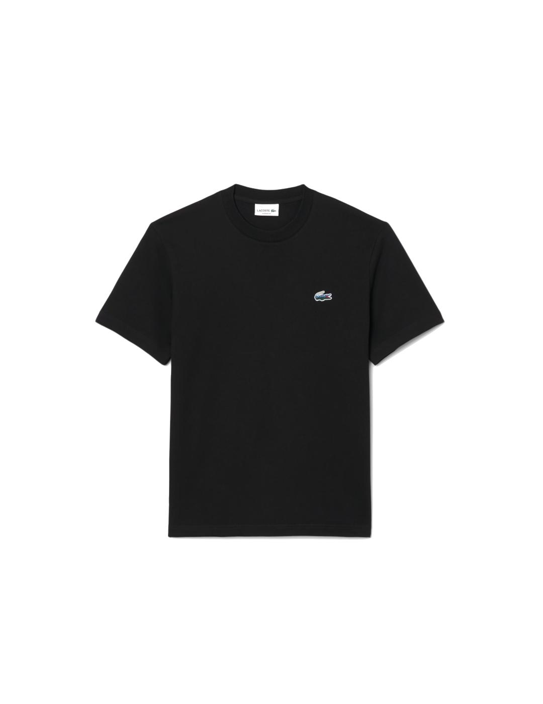 LACOSTE CAMISETA NEGRA LANDSCAPE CLASSIC FIT