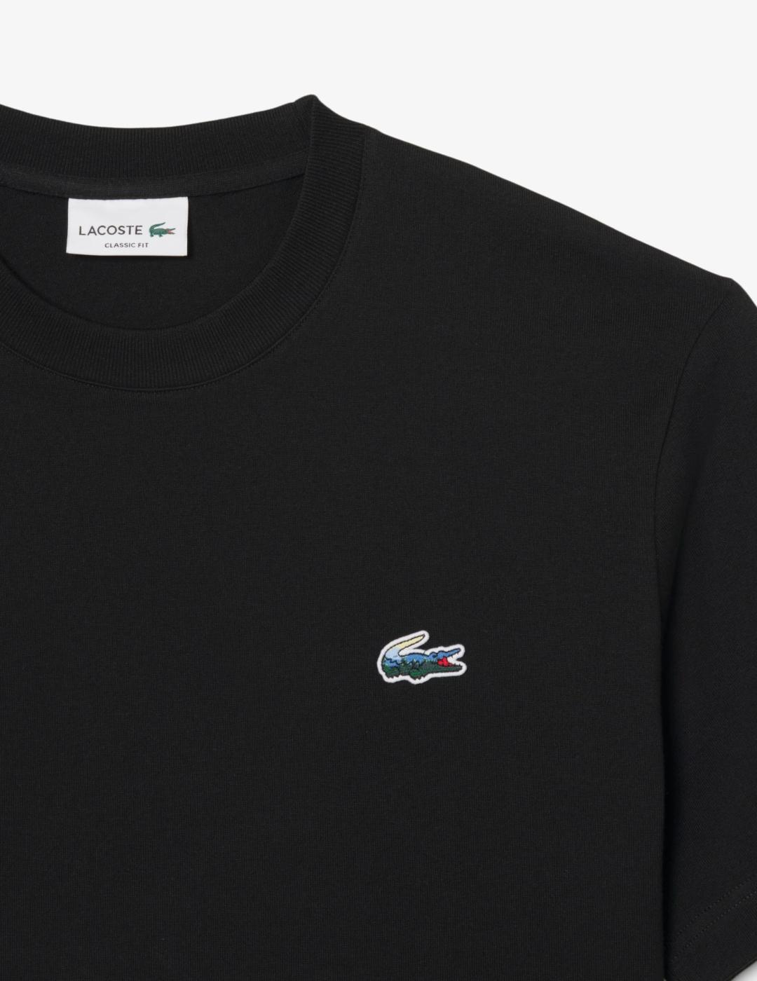 LACOSTE CAMISETA NEGRA LANDSCAPE CLASSIC FIT