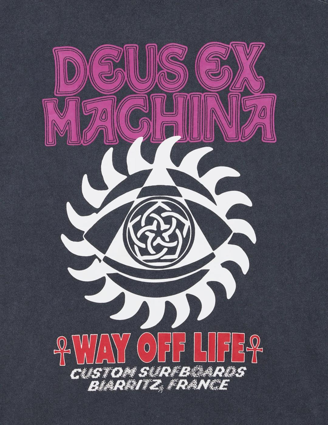 DEUS CAMISETA ANTRACITA CRANK