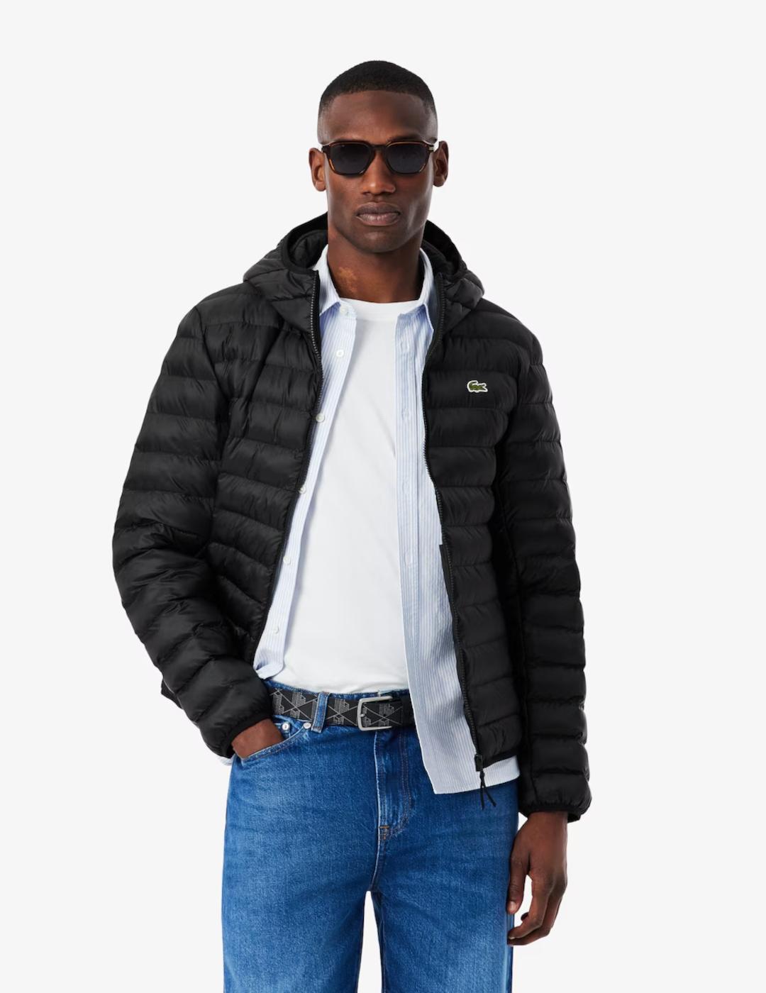 LACOSTE PLUMAS NEGRO